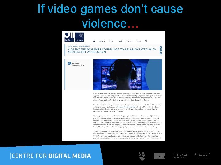 If video games don’t cause violence… 