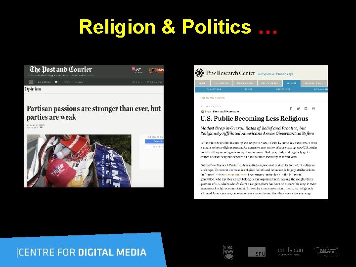 Religion & Politics … 