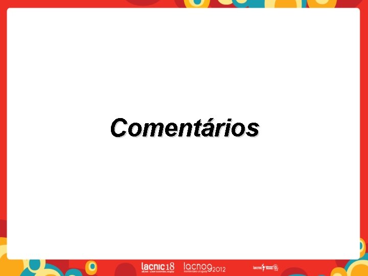 Comentários 