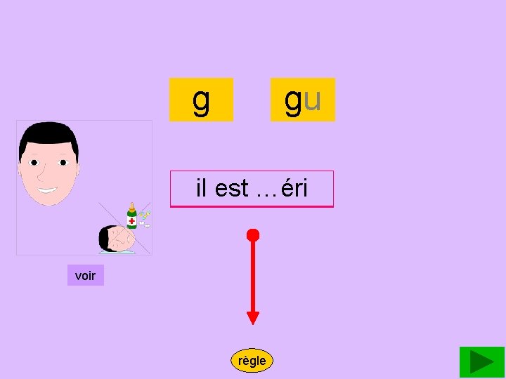 guéri g gu ilil est guéri …éri voir règle 