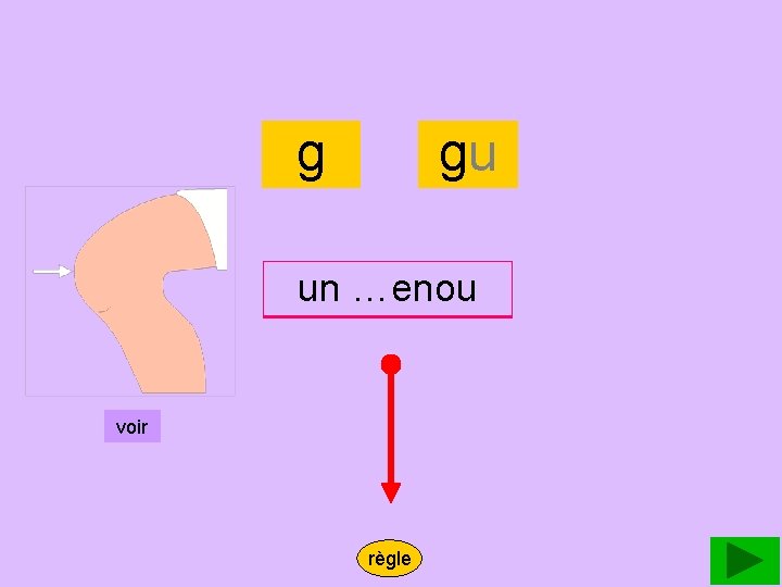 genou g gu un un …enou genou voir règle 