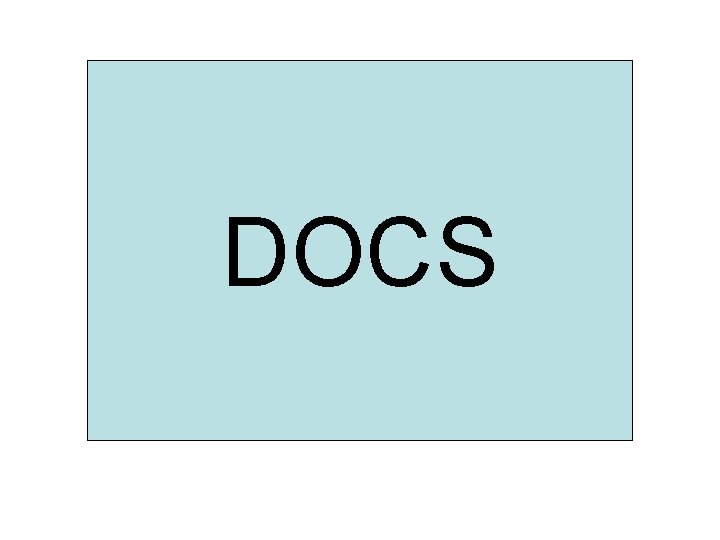 DOCS DOCS