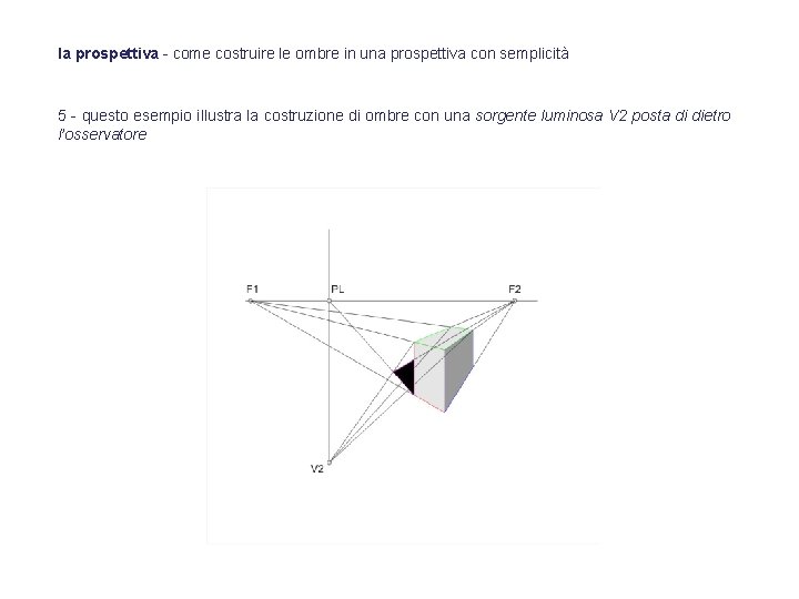 la prospettiva - come costruire le ombre in una prospettiva con semplicità 5 -