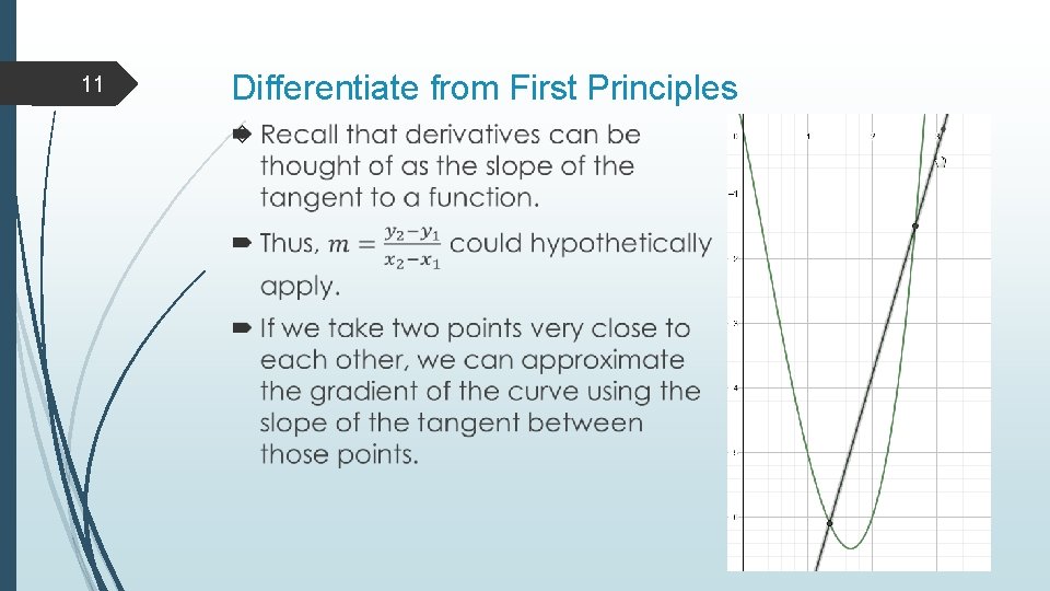 11 Differentiate from First Principles 