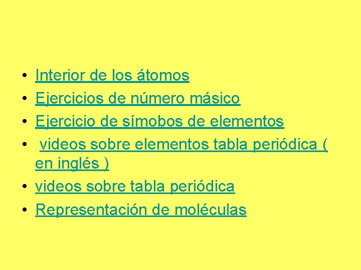  • • Interior de los átomos Ejercicios de número másico Ejercicio de símobos