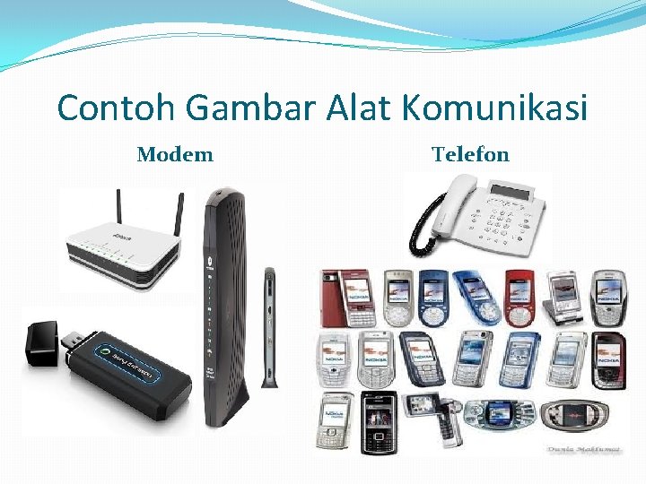 Contoh Gambar Alat Komunikasi Modem Telefon 