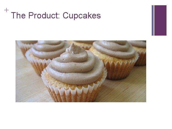 + The Product: Cupcakes + The Product: Cupcakes