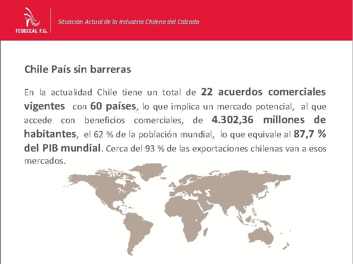 Situación Actual de la Industria Chilena del Calzado Chile País sin barreras En la Situación Actual de la Industria Chilena del Calzado Chile País sin barreras En la
