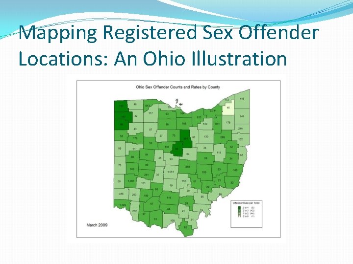 Mapping Registered Sex Offender Locations: An Ohio Illustration 