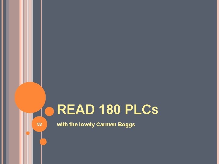 READ 180 PLCS 38 with the lovely Carmen Boggs 