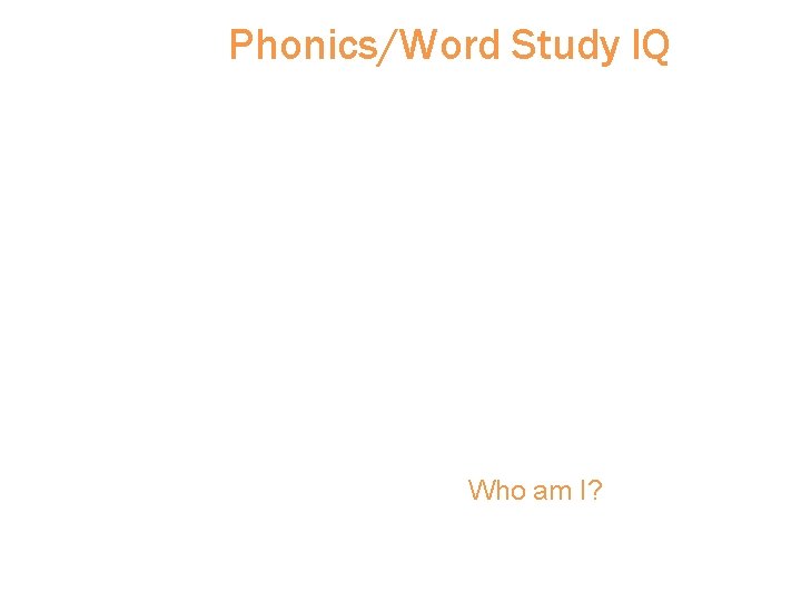 Phonics/Word Study IQ Define the following terms: phoneme grapheme alphabetic principle syllable types morpheme Phonics/Word Study IQ Define the following terms: phoneme grapheme alphabetic principle syllable types morpheme