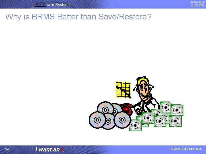 IBM Power Systems Why is BRMS Better than Save/Restore? IBM Enhanced Capacity Cartridge System