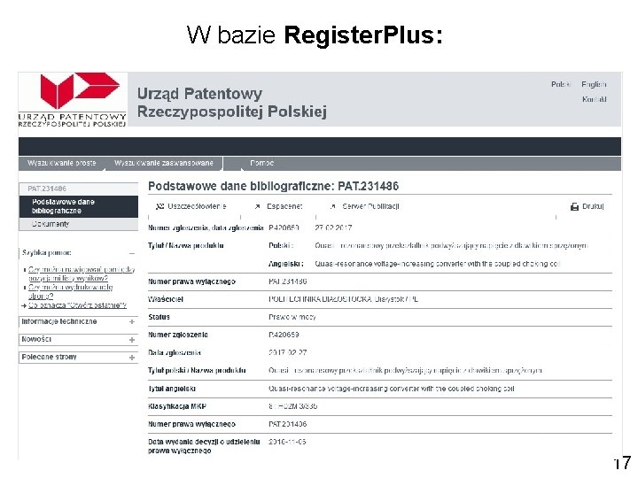 W bazie Register. Plus: 17 