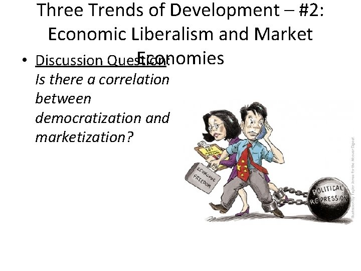 Three Trends of Development – #2: Economic Liberalism and Market Economies • Discussion Question: Three Trends of Development – #2: Economic Liberalism and Market Economies • Discussion Question: