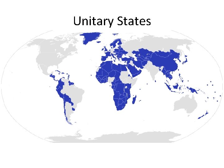 Unitary States Unitary States