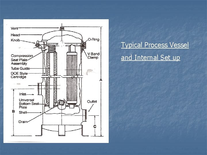 Typical Process Vessel and Internal Set up 