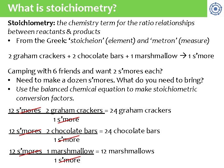 What is stoichiometry? Stoichiometry: the chemistry term for the ratio relationships between reactants &
