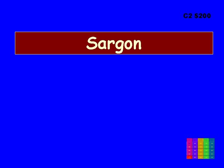 C 2 $200 Sargon 