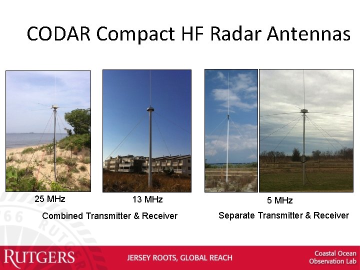 CODAR Compact HF Radar Antennas 25 MHz 13 MHz Combined Transmitter & Receiver 5