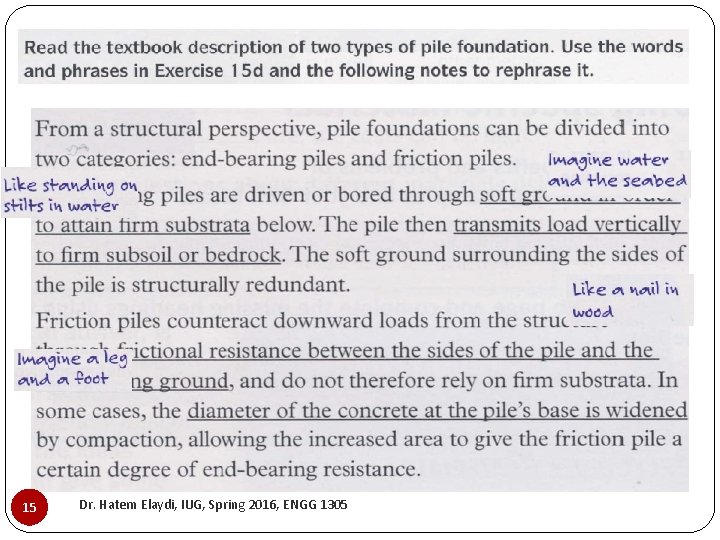 15 Dr. Hatem Elaydi, IUG, Spring 2016, ENGG 1305 