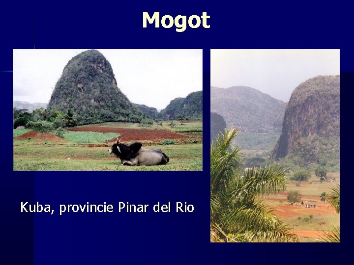 Mogot Kuba, provincie Pinar del Rio 