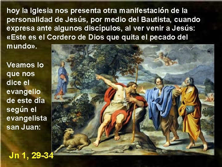 hoy la Iglesia nos presenta otra manifestación de la personalidad de Jesús, por medio hoy la Iglesia nos presenta otra manifestación de la personalidad de Jesús, por medio