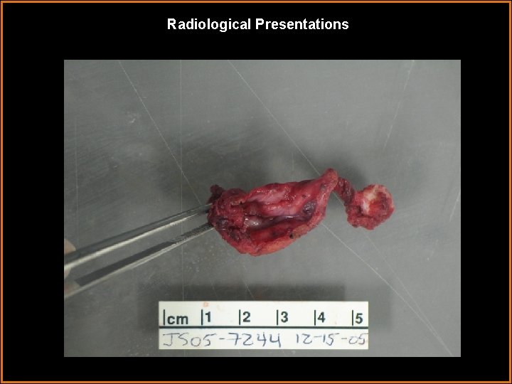 Radiological Presentations 