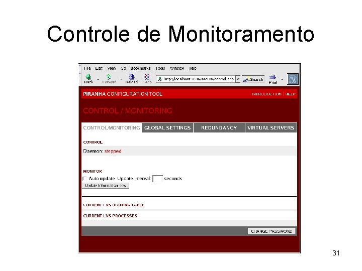 Controle de Monitoramento 31 