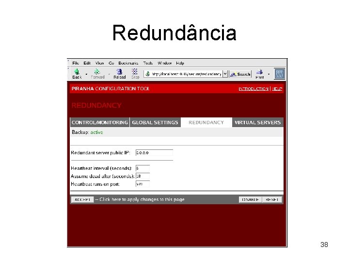 Redundância 38 