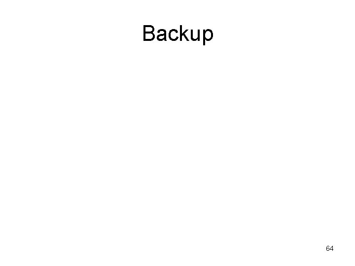 Backup 64 