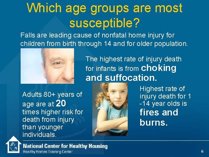 Which age groups are most susceptible? Falls are leading cause of nonfatal home injury