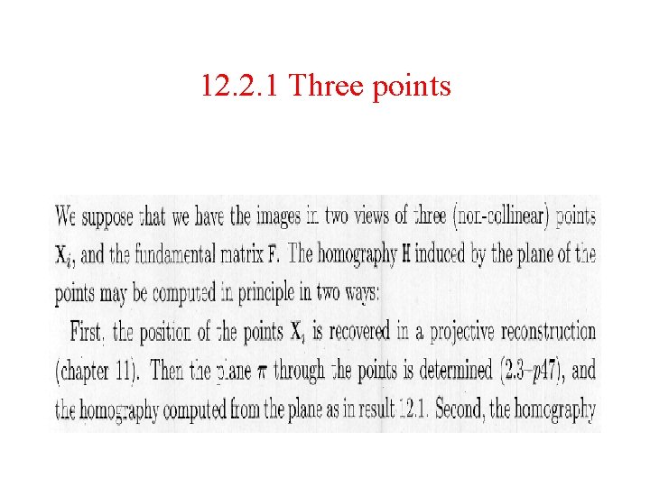 12. 2. 1 Three points 