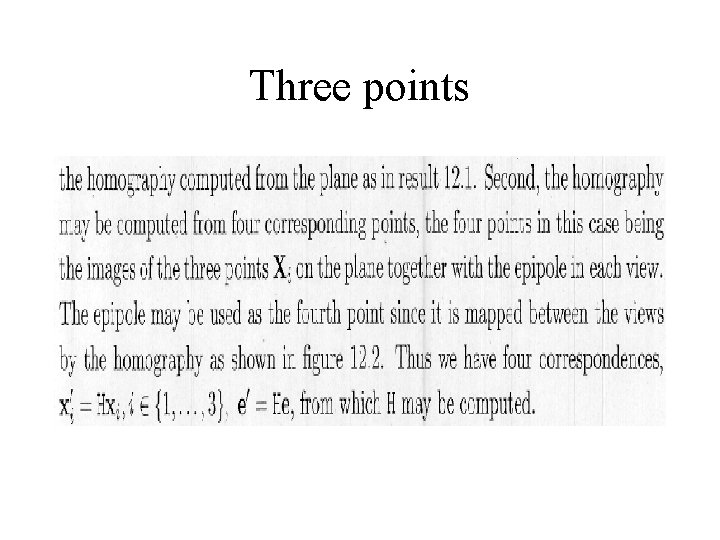 Three points 