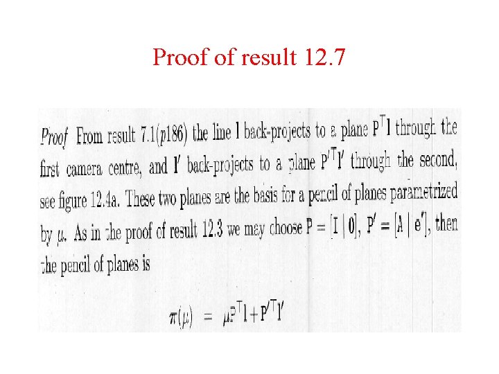 Proof of result 12. 7 
