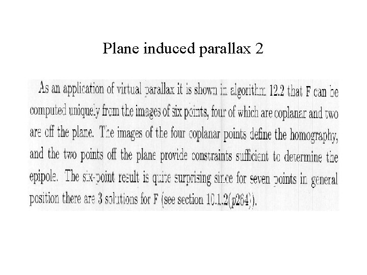 Plane induced parallax 2 