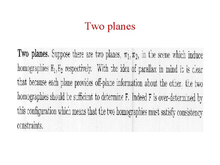 Two planes 