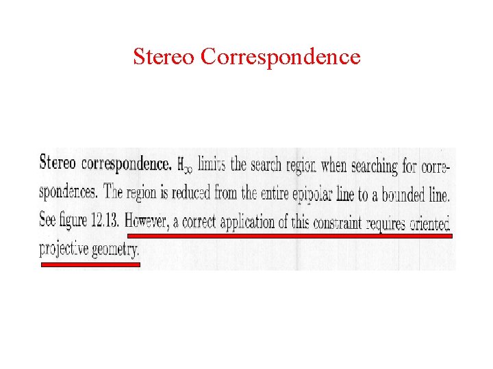 Stereo Correspondence 