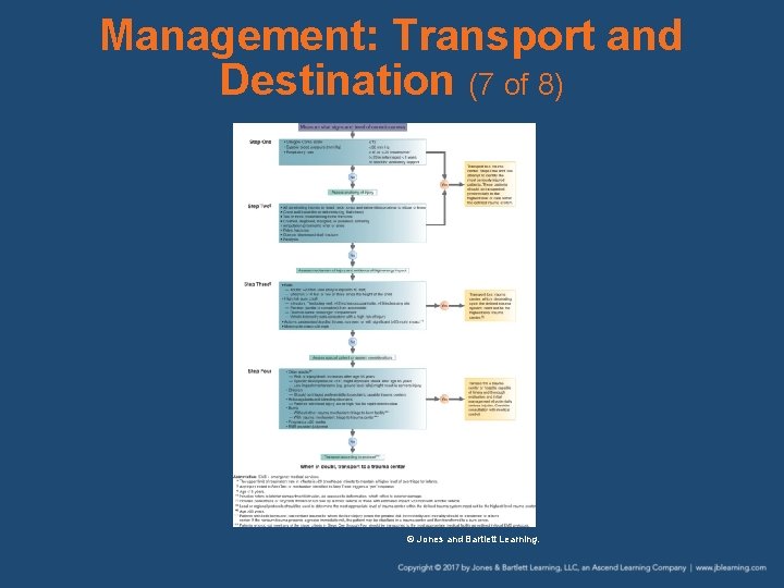 Management: Transport and Destination (7 of 8) © Jones and Bartlett Learning. 