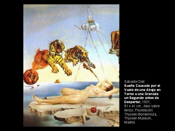 Salvador Dalí. Sueño Causado por el Vuelo de una Abeja en Torno a una
