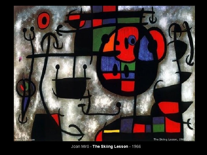 Joan Miró - The Skiing Lesson - 1966 