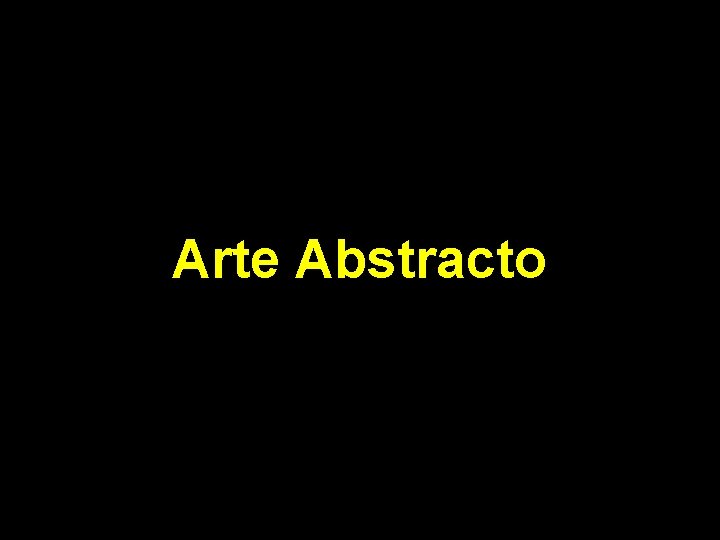 Arte Abstracto 