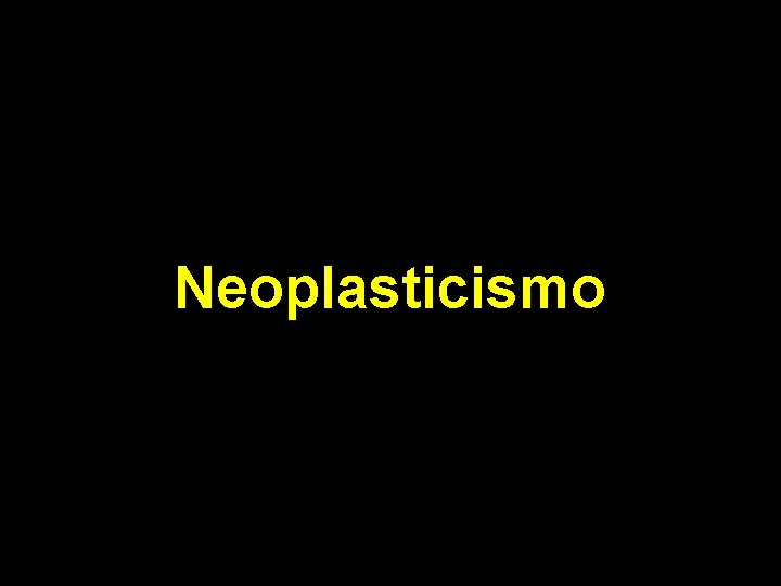 Neoplasticismo 
