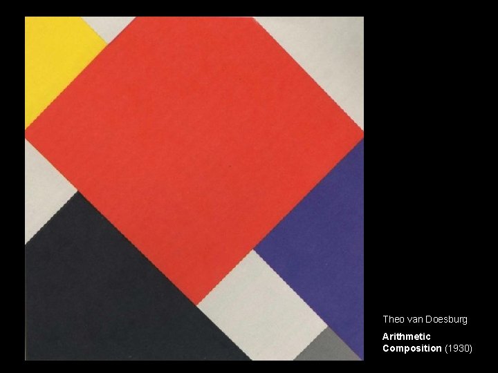 Theo van Doesburg Arithmetic Composition (1930) 