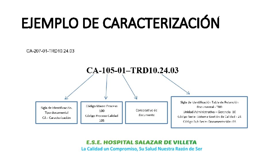 EJEMPLO DE CARACTERIZACIÓN 