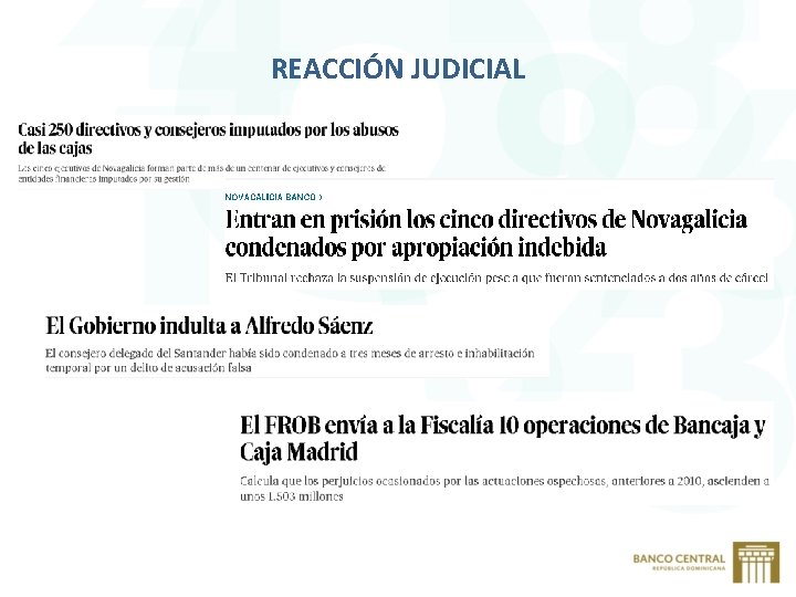 REACCIÓN JUDICIAL 