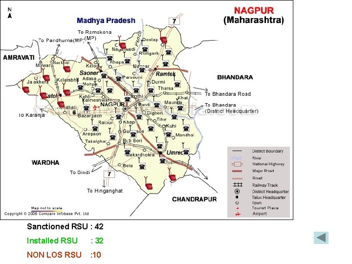 Sanctioned RSU : 42 Installed RSU : 32 NON LOS RSU : 10 