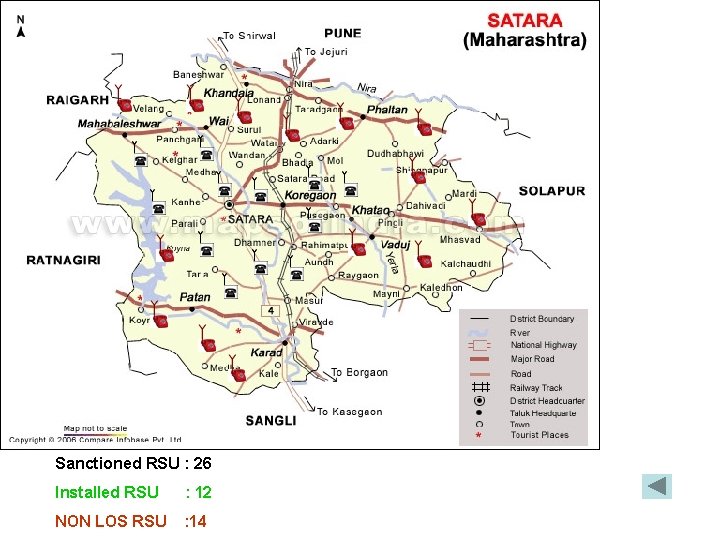 Sanctioned RSU : 26 Installed RSU : 12 NON LOS RSU : 14 