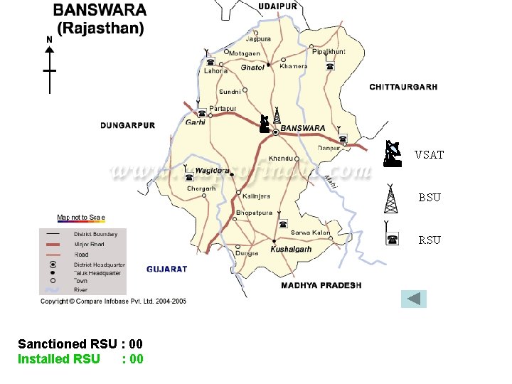 VSAT BSU RSU Sanctioned RSU : 00 Installed RSU : 00 