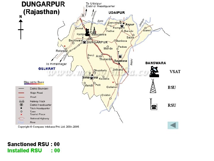 VSAT BSU RSU Sanctioned RSU : 00 Installed RSU : 00 VSAT BSU RSU Sanctioned RSU : 00 Installed RSU : 00