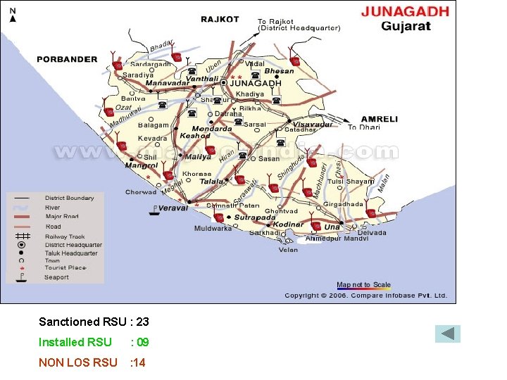 Sanctioned RSU : 23 Installed RSU : 09 NON LOS RSU : 14 